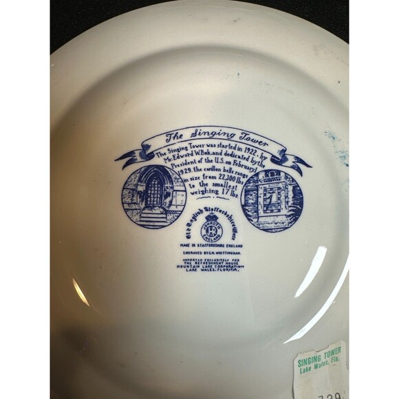 3 Alfred Meakin Blue Florida Souvenir Plates 7" - Picture 7 of 9